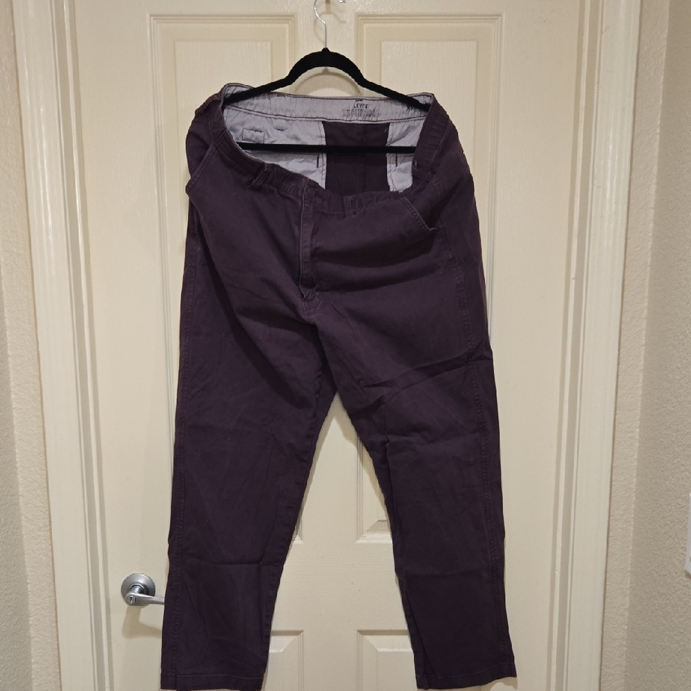 Levi's Men's Dark Purple Chinos